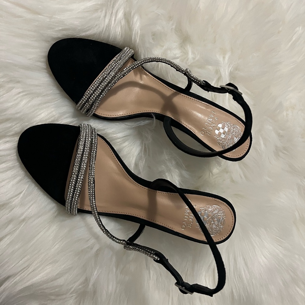 Vince Camuto Luanna Rhinestone Strappy Stiletto Sandals Heels - Sz 8.5 - NWT NIB - Picture 6 of 9